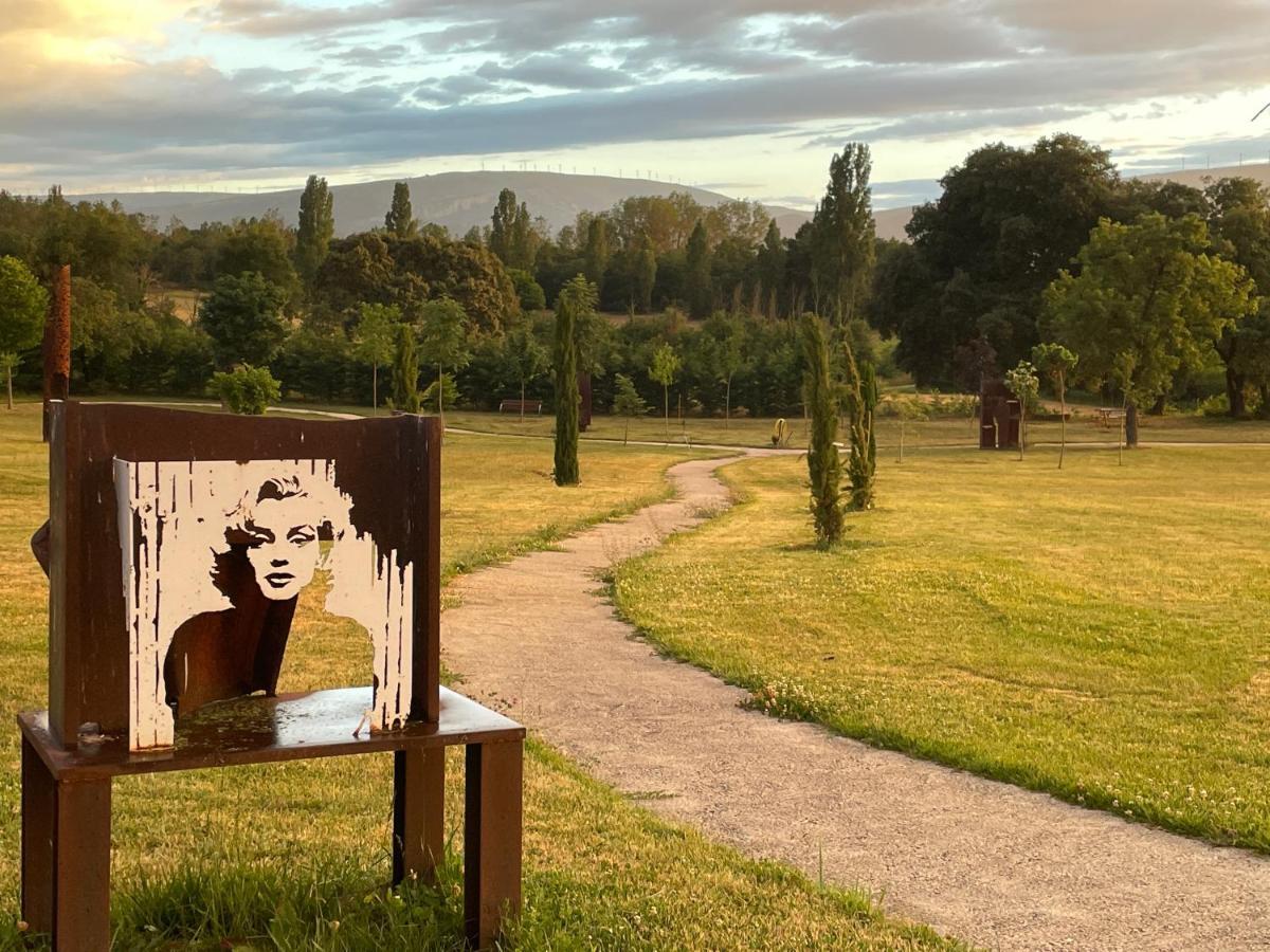 casa rural de un artista en plena naturaleza piscina y parque de esculturas en villarcayo Exterior foto